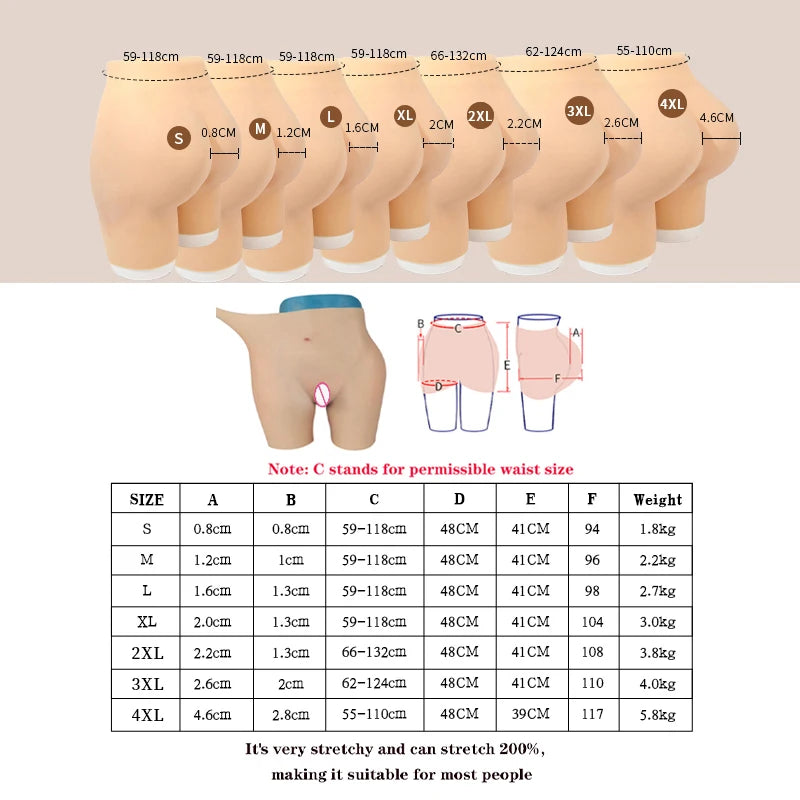 Men's Silicone Padded Hip and Butt Enhancer Briefs, S–4XL - image 5