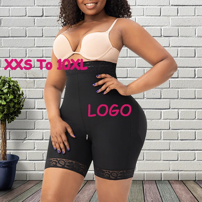 Tummy Control Butt Lifter Shapewear Shorts with Zipper Crotch