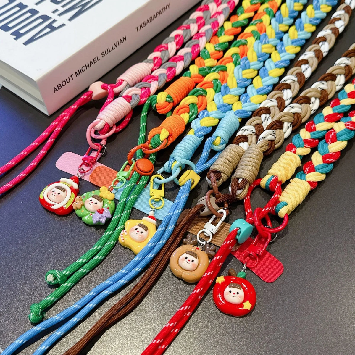 Nylon Woven Mobile Phone Lanyard Long Crossbody Strap Strong Anti-Loss Neck Strap for Men