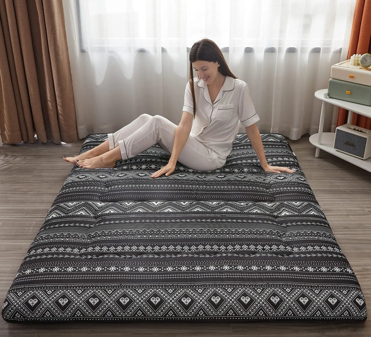 Foldable 4" Tatami Roll Foam Mattress, Twin to King Sizes - image 10