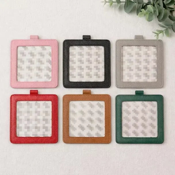 Square PU Leather Bag Charm for 4x4 Inch Photo or Needlepoint - image 9