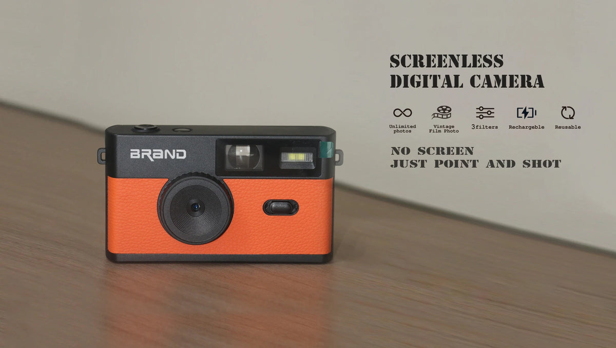 Great Gift for Kids 12 MP Images Retro Vintage Camera Screen-Free Display Snap Camera