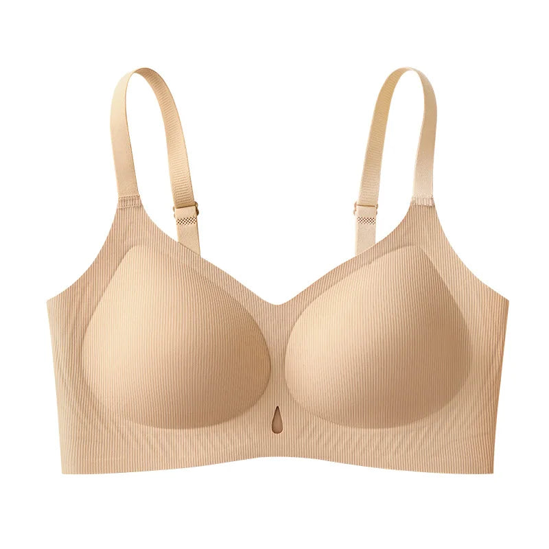 Invisible Jelly Soft Support Bra Push Up Small Bust Wireless Breathable Hollow