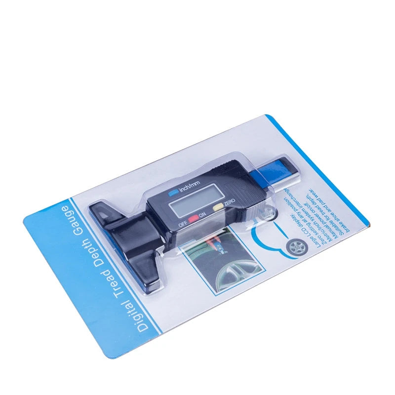 0-25.4mm LCD Tyre Digital Tire Tread Depth Gauge Meter Measure Caliper Thickness Gauges