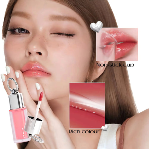 Mirror-effect Non-stick Cup Moisturizing Transfer-proof Lip Glaze Natural Color Lip Gloss
