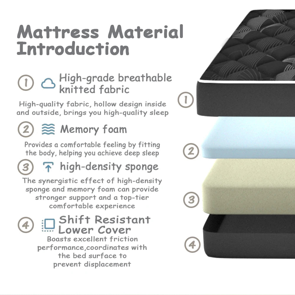 Japanese Floor Mattress High Density Comfortable Foam 15cm Thicken Tatami Mat Sleeping Pad