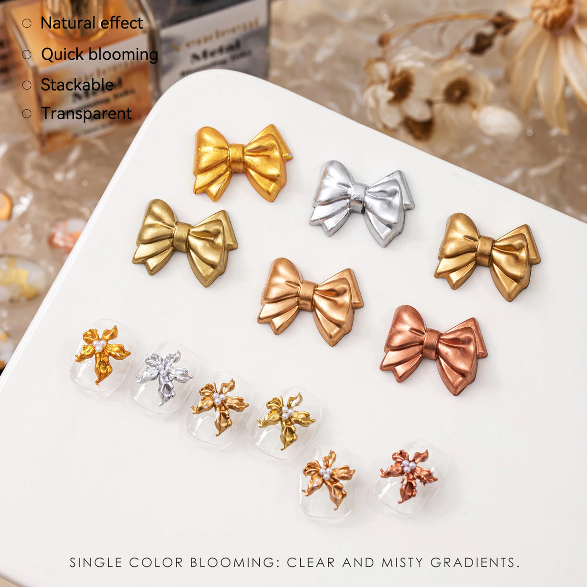 Metallic Blooming Liquid Gel with Metal Sheen, Soak-Off, 15 ml - image 4