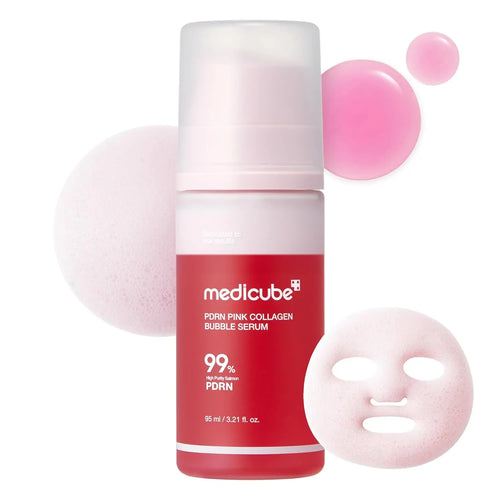 PDRN Pink Collagen Bubble Serum, Face & Body Firming Moisturizer 99% Purity PDRN