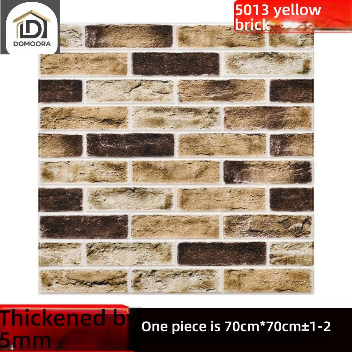 Faux Brick Peel and Stick Wallpaper, Waterproof Vinyl Wall Covering - image 9