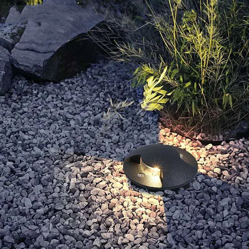LED Outdoor Light Waterproof Aluminum Cylinder Recessed Wall Lamp Garden Light CP7025