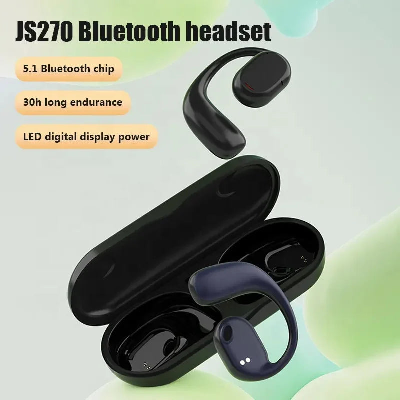 Open-Ear Sports Ear Hook Earphones with Digital Display, BT 5.3 - image 2