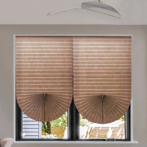 Chinese ' Simple Pleated Blinds Built-in Paper Shade Cordless UV Blocking Durable French