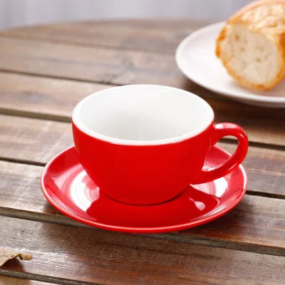 Classic Ceramic Coffee Cup and Saucer Set for Coffee or Tea - image 7