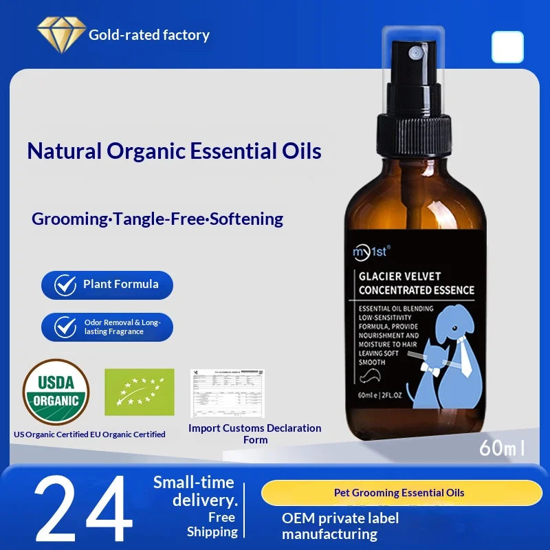 Essential Oil Detangling Spray for Dogs and Cats, Smoothing Coat Mist - image 3