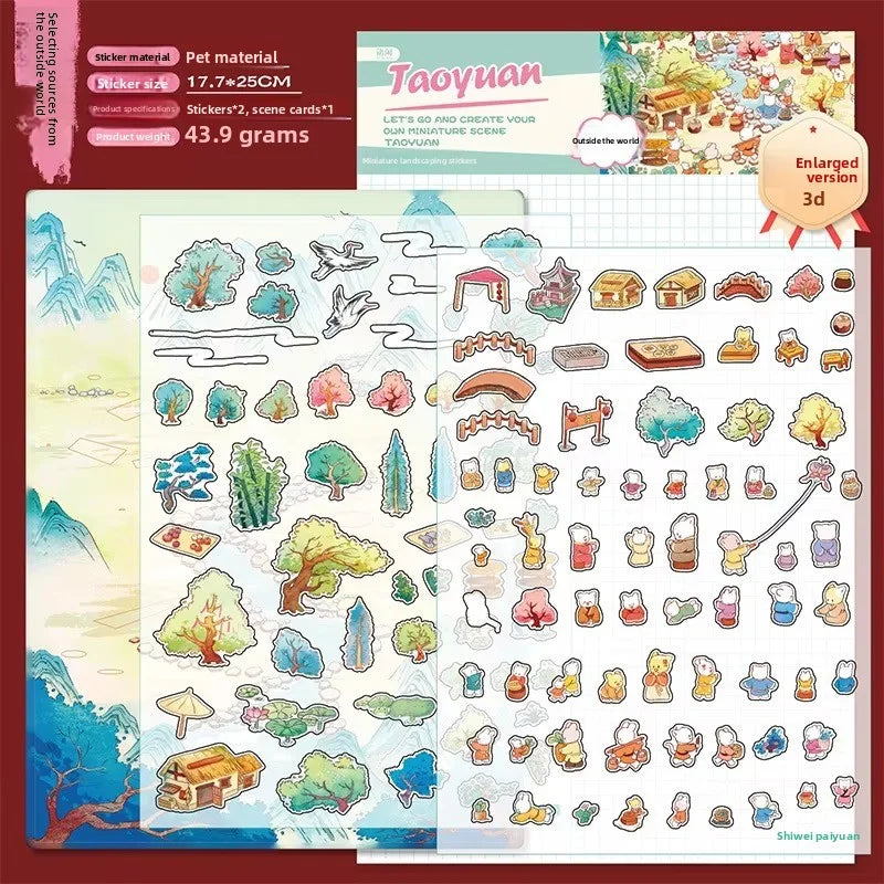Mascot 3D Stacking Sticker Sheets for Journals, Glossy PET, 3-Pack - image 7
