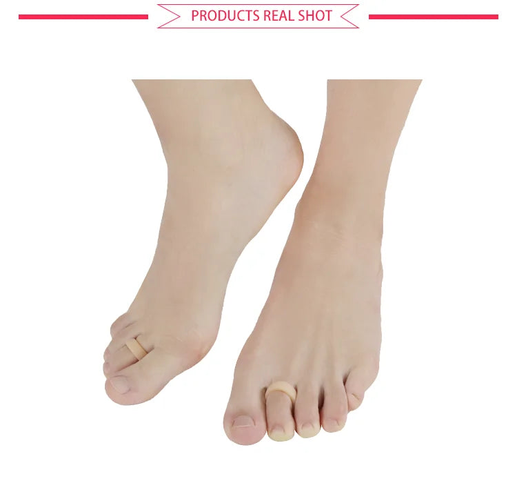 Single-Hole Soft Gel Toe Separator Loop for Toenail Care, Unisex - image 6