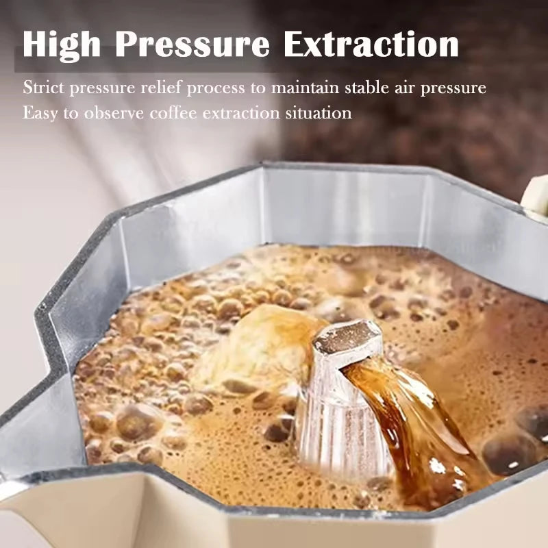 Classic Aluminum Stovetop Moka Pot, 150 ml or 300 ml - image 3