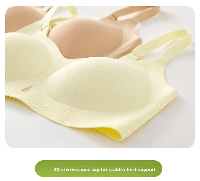 Invisible Jelly Soft Support Bra Push Up Small Bust Wireless Breathable Hollow