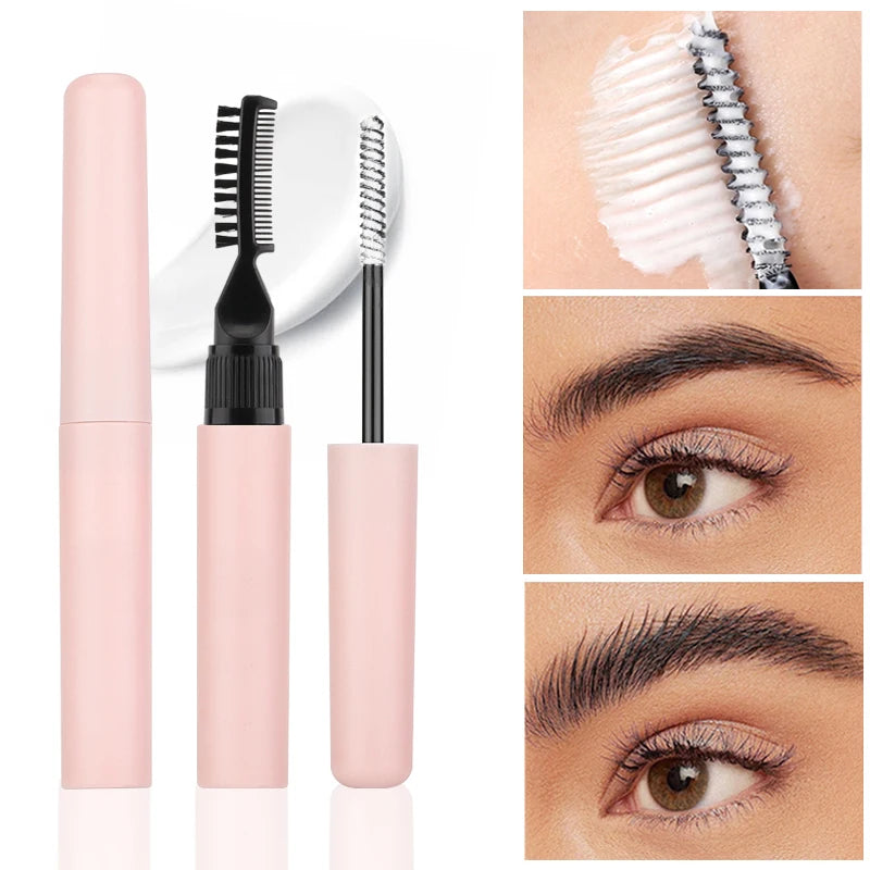 Clear Brow Lamination Gel Pen with Brush, Freeze-Set, Waterproof - image 2