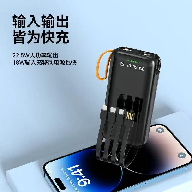 New Lightweight High Capacity Power Bank Usb/dc Output 20000mAh Fast Charging Li-Polymer