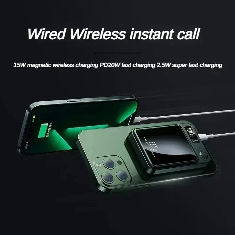 The Hottest Magnetic Power Bank Wireless Portable Charger Power Bank Multifunctional