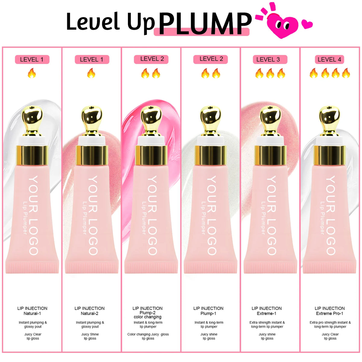 PH Color Changing Lip Plumper Oil Extreme Lip Plumper Clear Vegan Plumping Lip Gloss