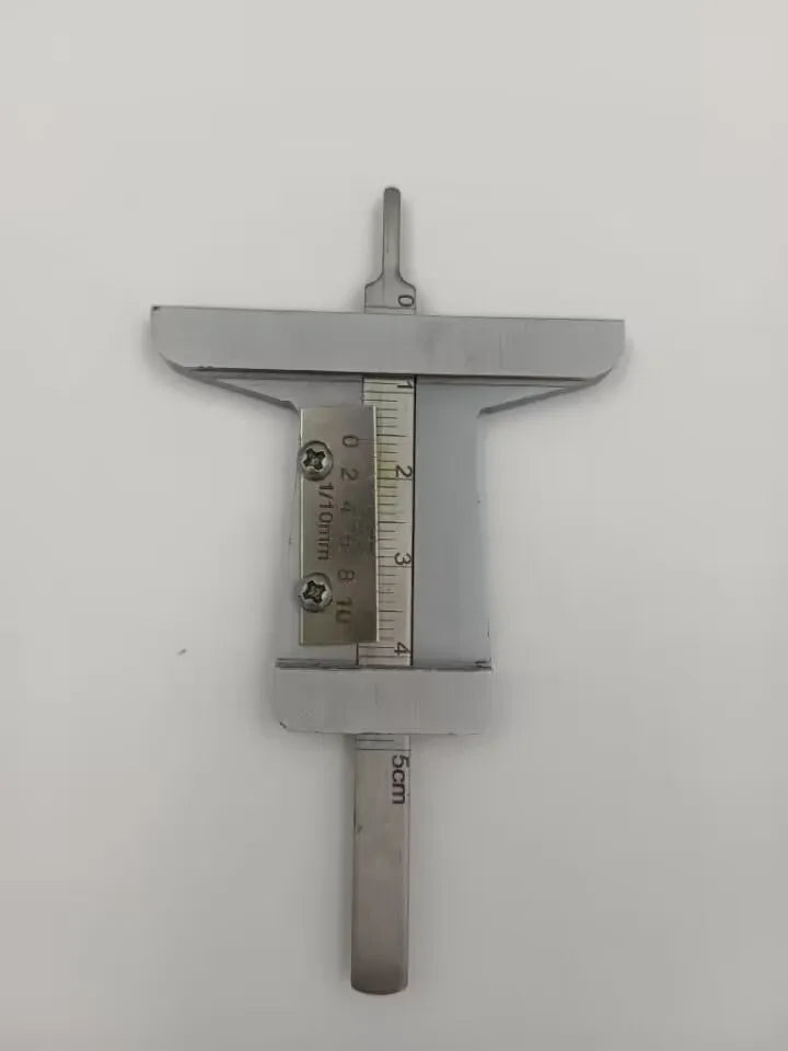 Stainless Steel Tire Tread Depth Ruler, 0-50 mm, Silver - image 2