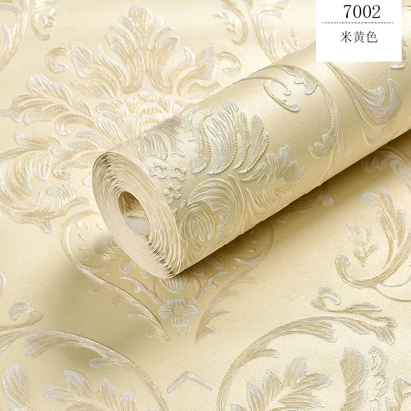 3D Embossed Damask Rose Peel and Stick Wallpaper, 53 cm x 1 m - image 8