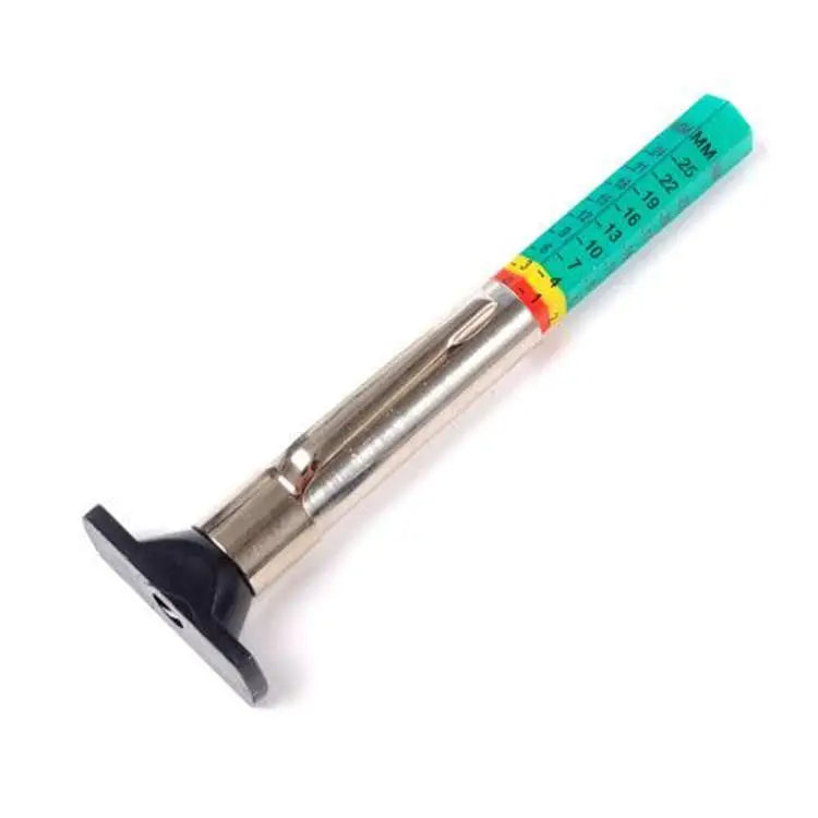 Pencil-Style Tire Tread Depth Gauge, Zinc Alloy, 0-24 mm, No Battery - image 3