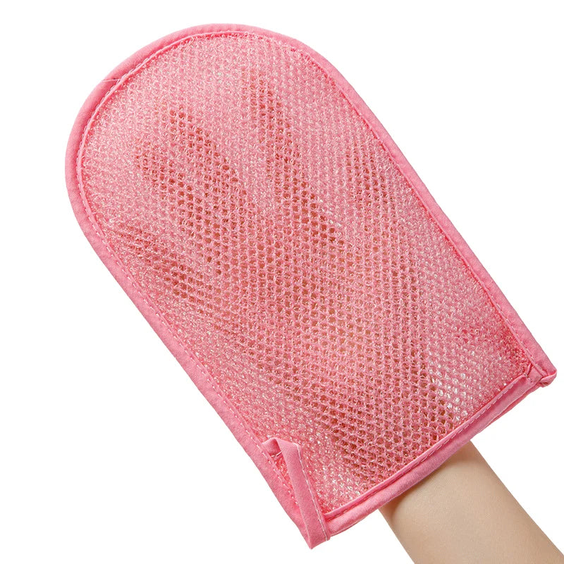 Nylon Net Shower Glove for Body Exfoliation, 23 x 14.5 cm - image 4