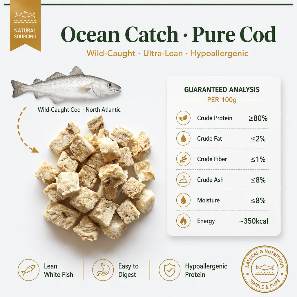Eco-friendly Freeze-Dried Salmon Cube High-Protein PET Food Treats for Small Senior Dogs