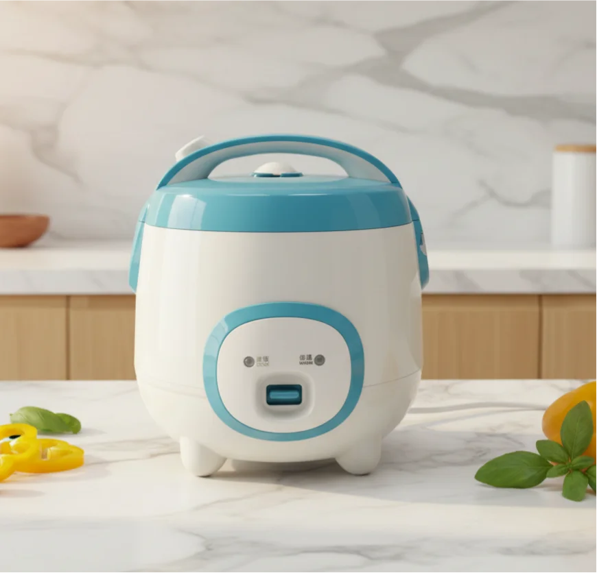 Electric Portable Mini Rice Cooker 1.0L-2.2L Household Multifunctional Plastic