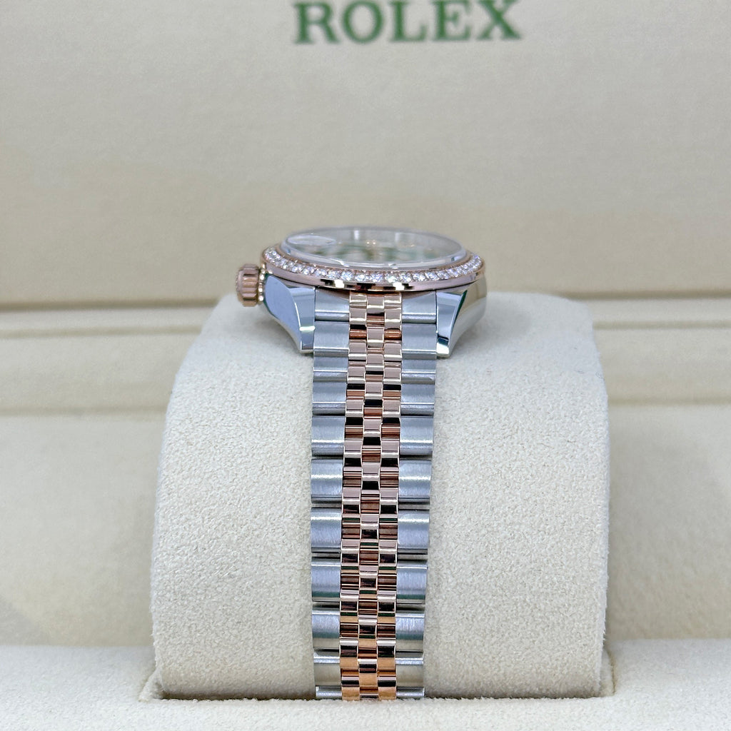 Lady-Datejust 28, Oystersteel and 18k Everose Gold, Ref# 279381RBR-0013