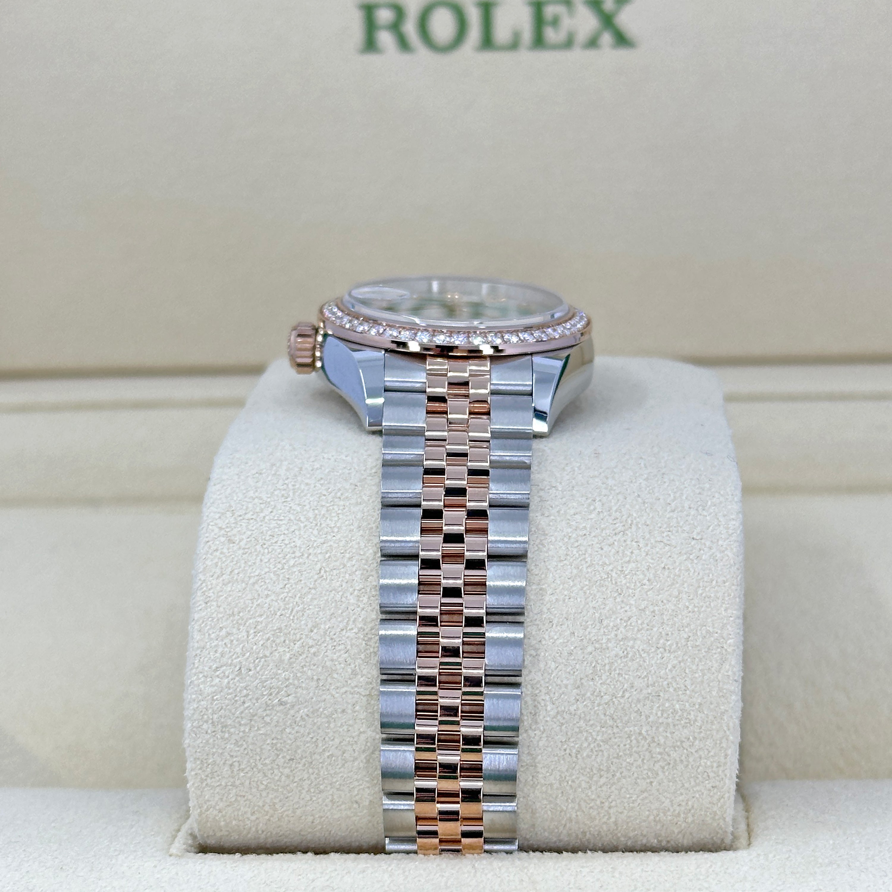 Lady-Datejust 28, Oystersteel and 18k Everose Gold, Ref# 279381RBR-0013