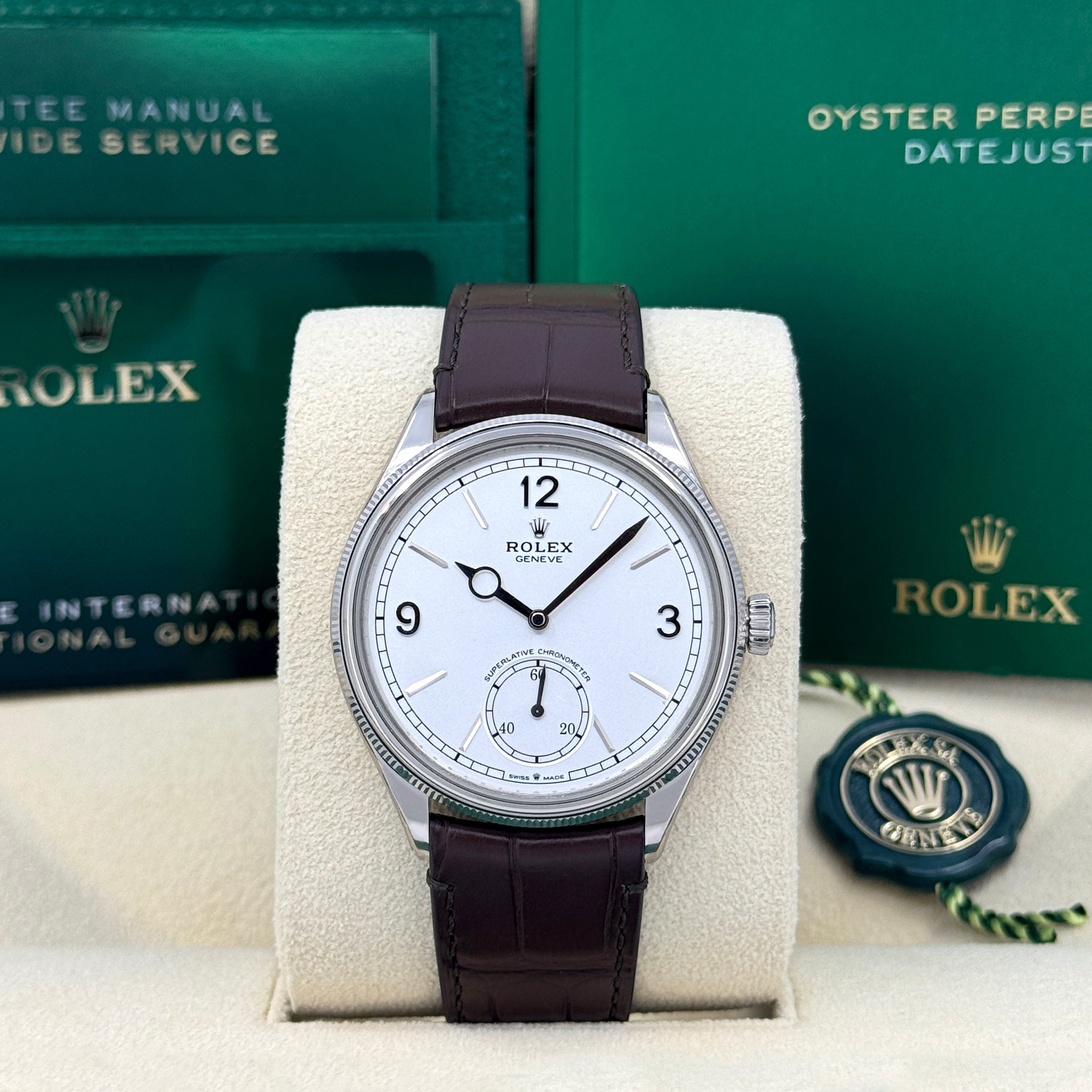 Perpetual 1908, 39mm, 18k White Gold, Ref# 52509-0006