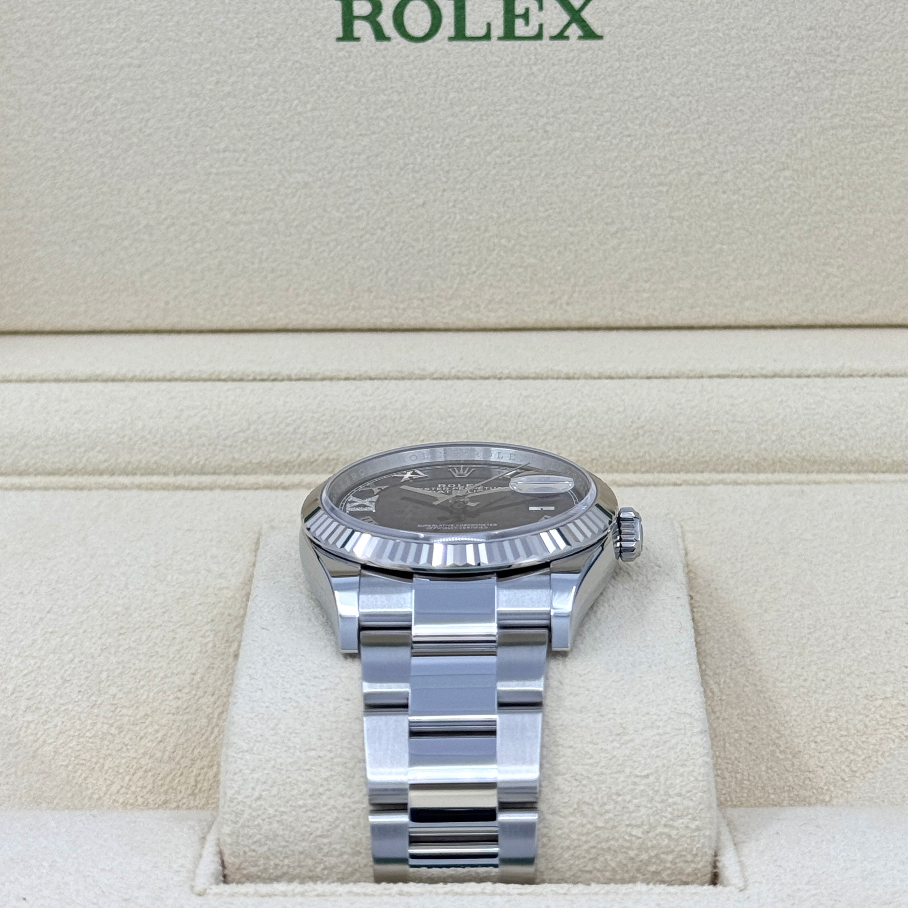 Datejust 36, Stainless Steel and 18k White Gold, 36mm, Ref# 126234-0022