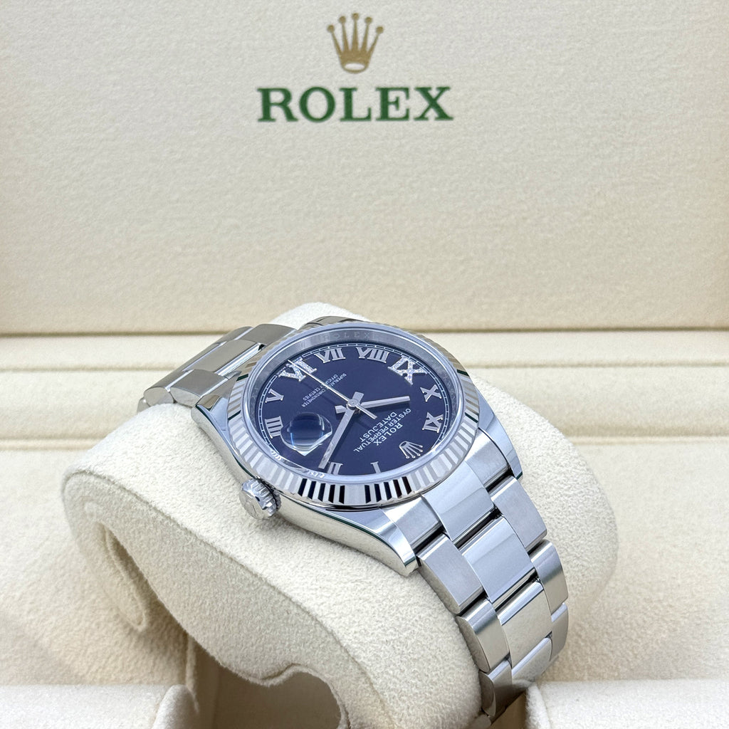 Datejust 36, Stainless Steel and 18k White Gold, 36mm, Ref# 126234-0022