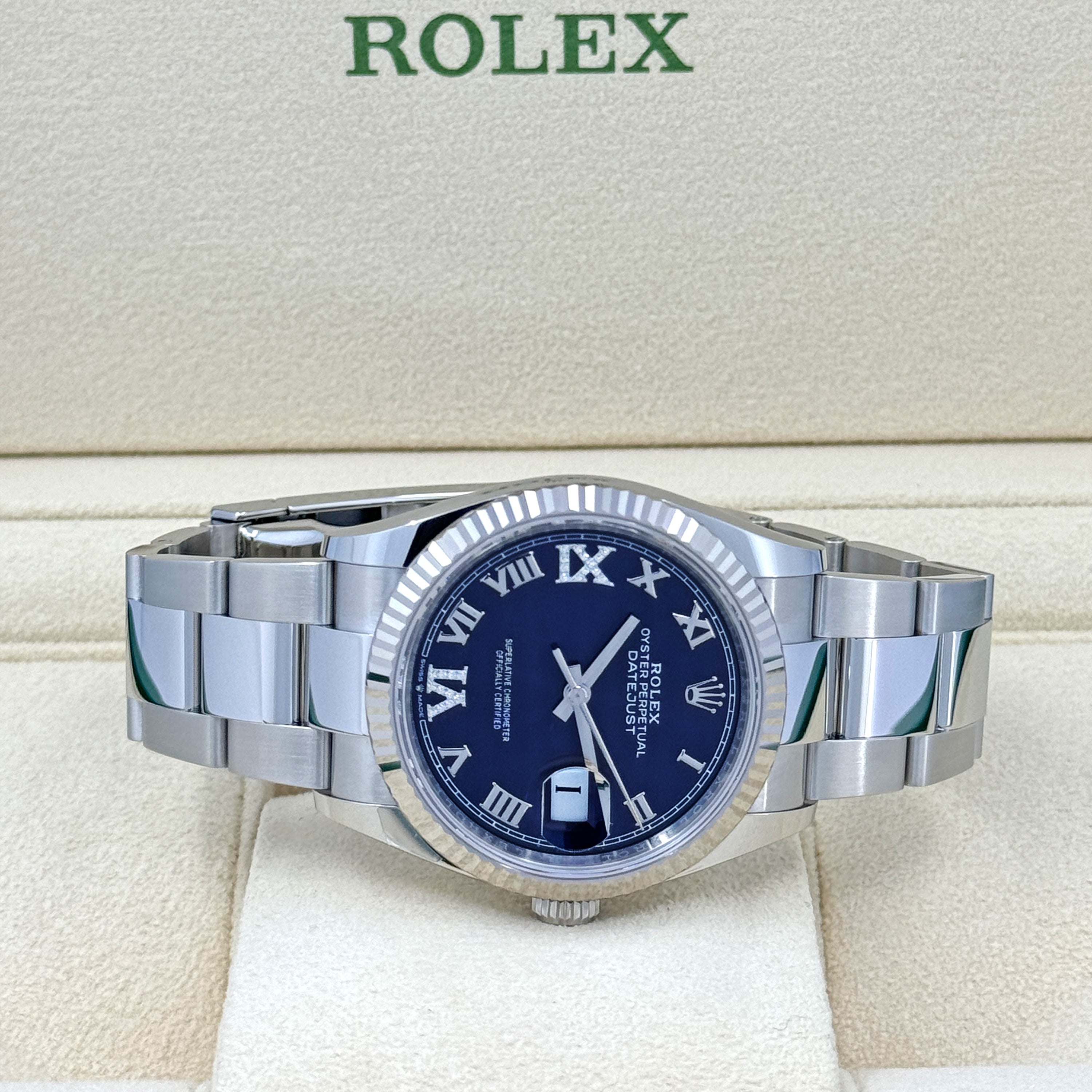 Datejust 36, Stainless Steel and 18k White Gold, 36mm, Ref# 126234-0022