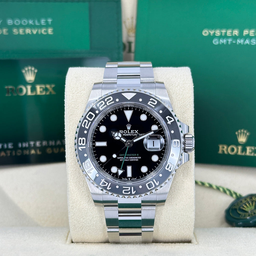 Unworn GMT-Master II, Bruce Wayne, Black, Oyster, Ref# 126710grnr-0004