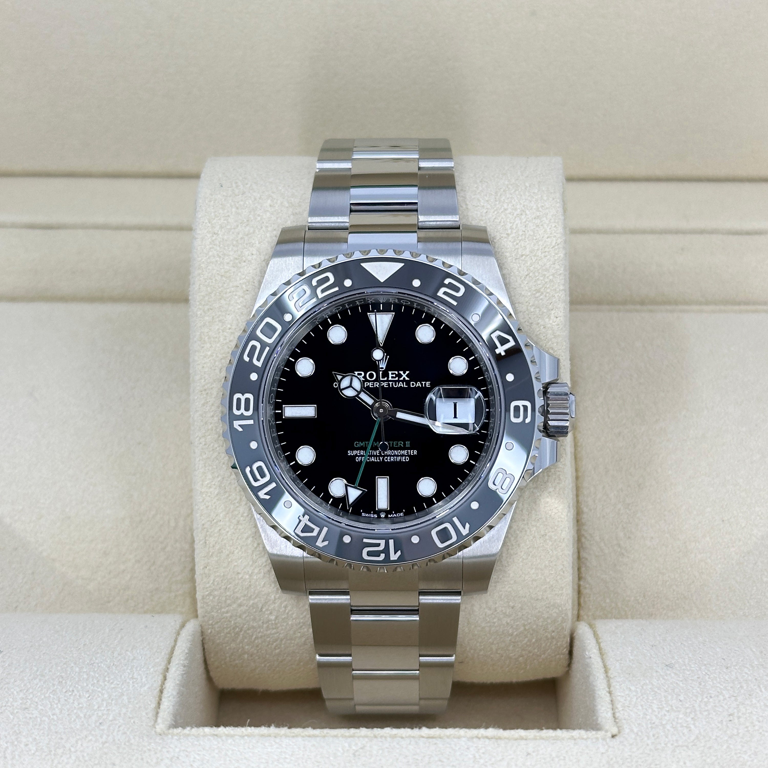 Unworn GMT-Master II, Bruce Wayne, Black, Oyster, Ref# 126710grnr-0004