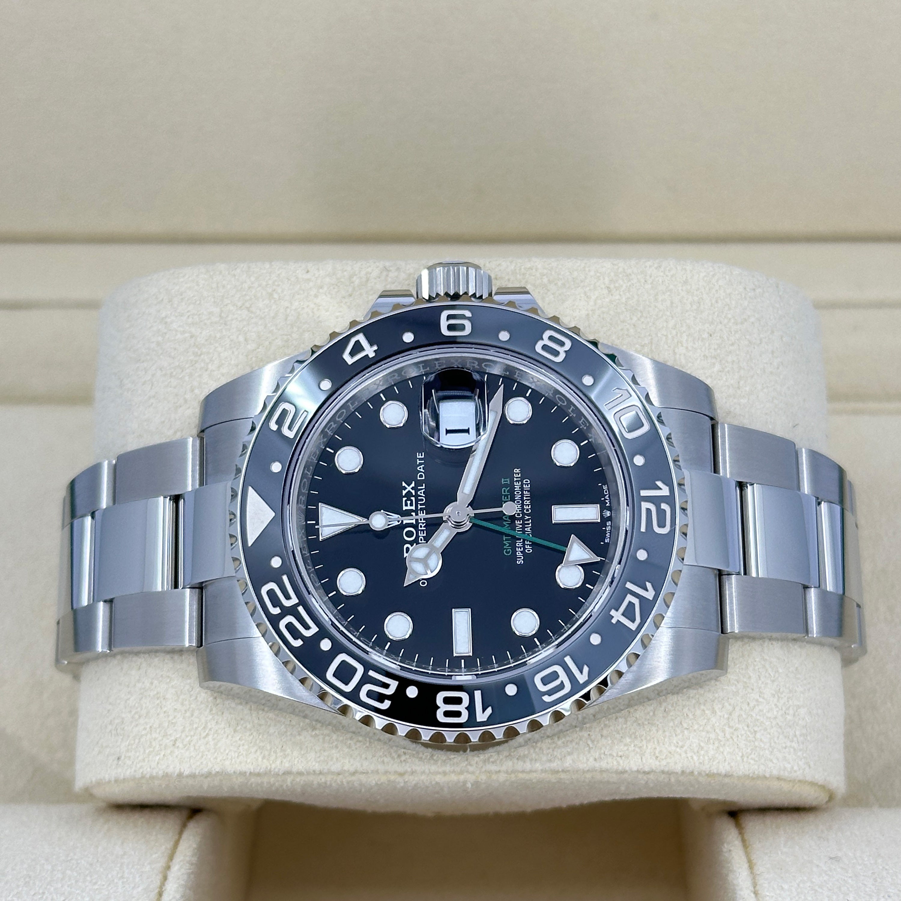 Unworn GMT-Master II, Bruce Wayne, Black, Oyster, Ref# 126710grnr-0004