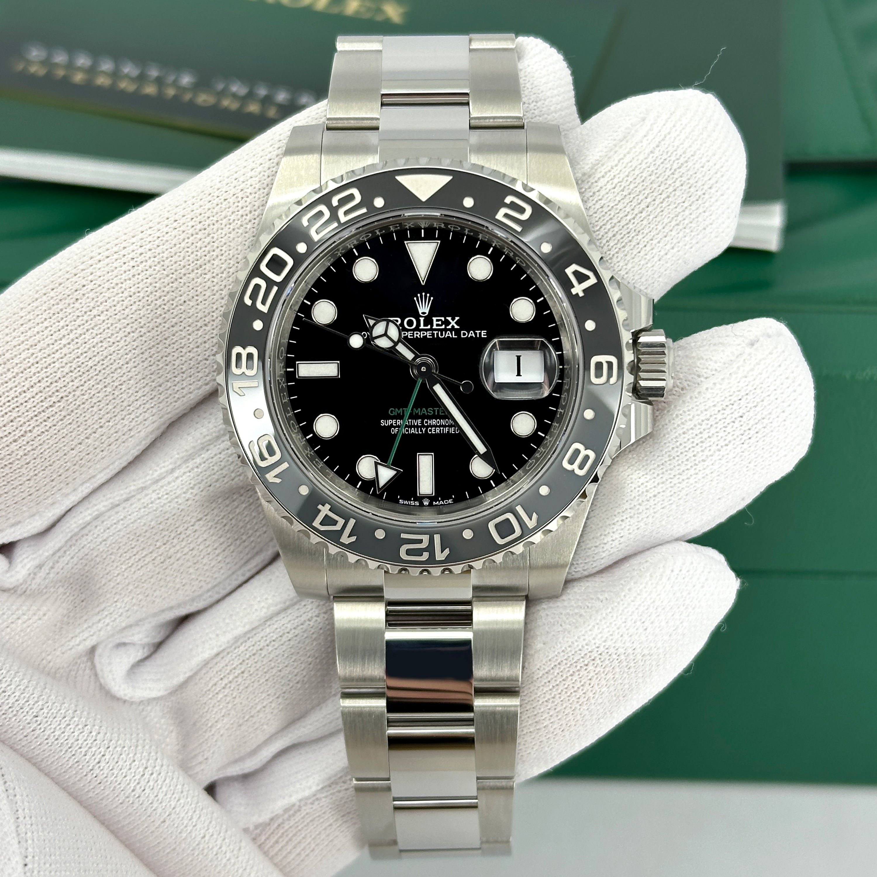 Unworn GMT-Master II, Bruce Wayne, Black, Oyster, Ref# 126710grnr-0004
