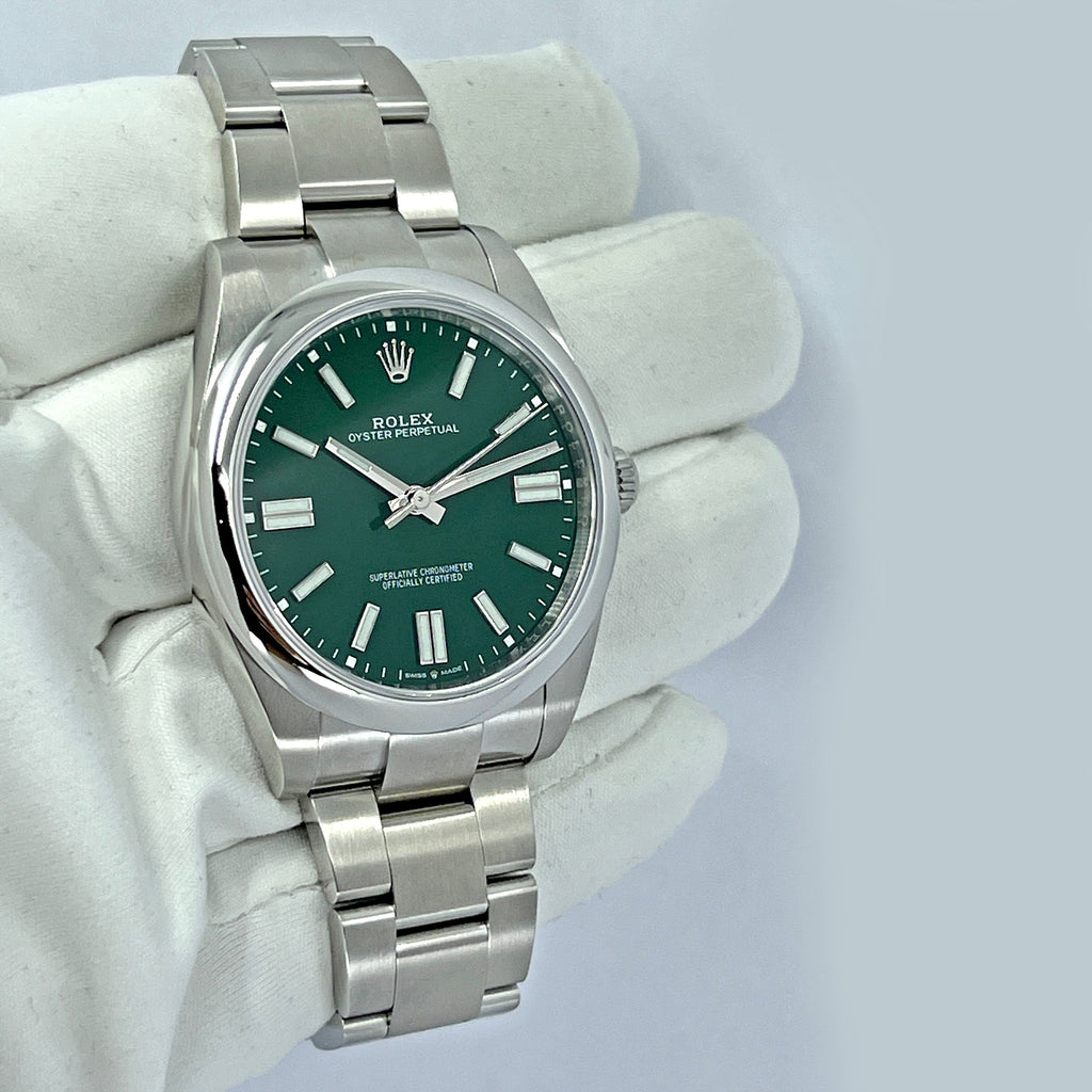 Oyster Perpetual 41 No Date, Oystersteel, 41mm, Oyster, Ref# 124300-0005