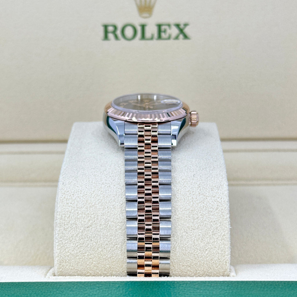 Lady-Datejust 28, Oystersteel and 18k Everose Gold, Ref# 279171-0009