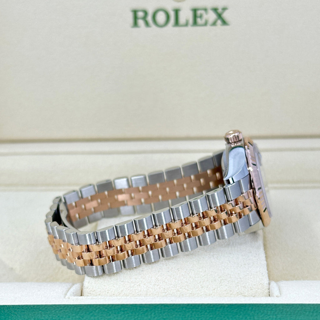 Lady-Datejust 28, Oystersteel and 18k Everose Gold, Ref# 279171-0009