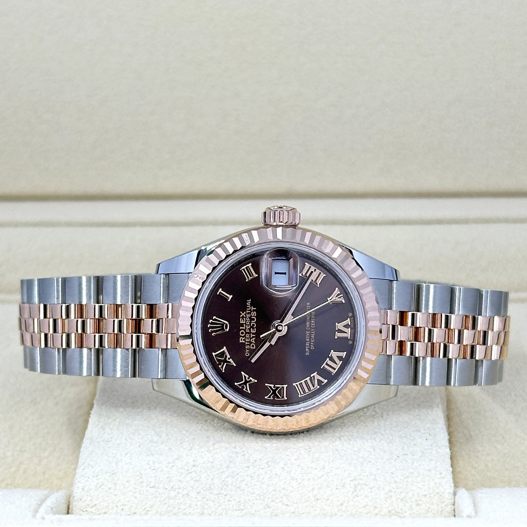 Lady-Datejust 28, Oystersteel and 18k Everose Gold, Ref# 279171-0009