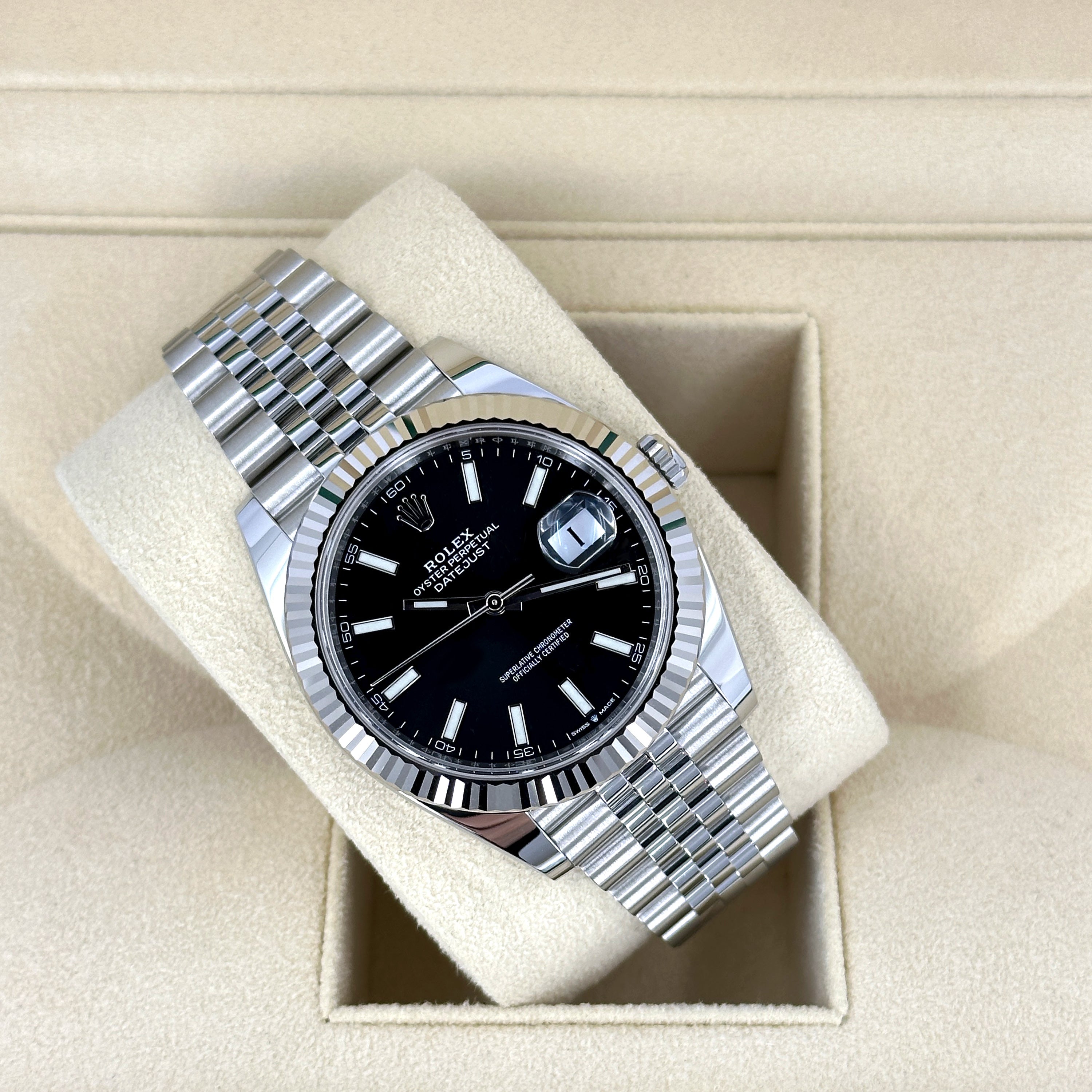 Datejust 41 Oystersteel and white gold Ref# 126334-0018