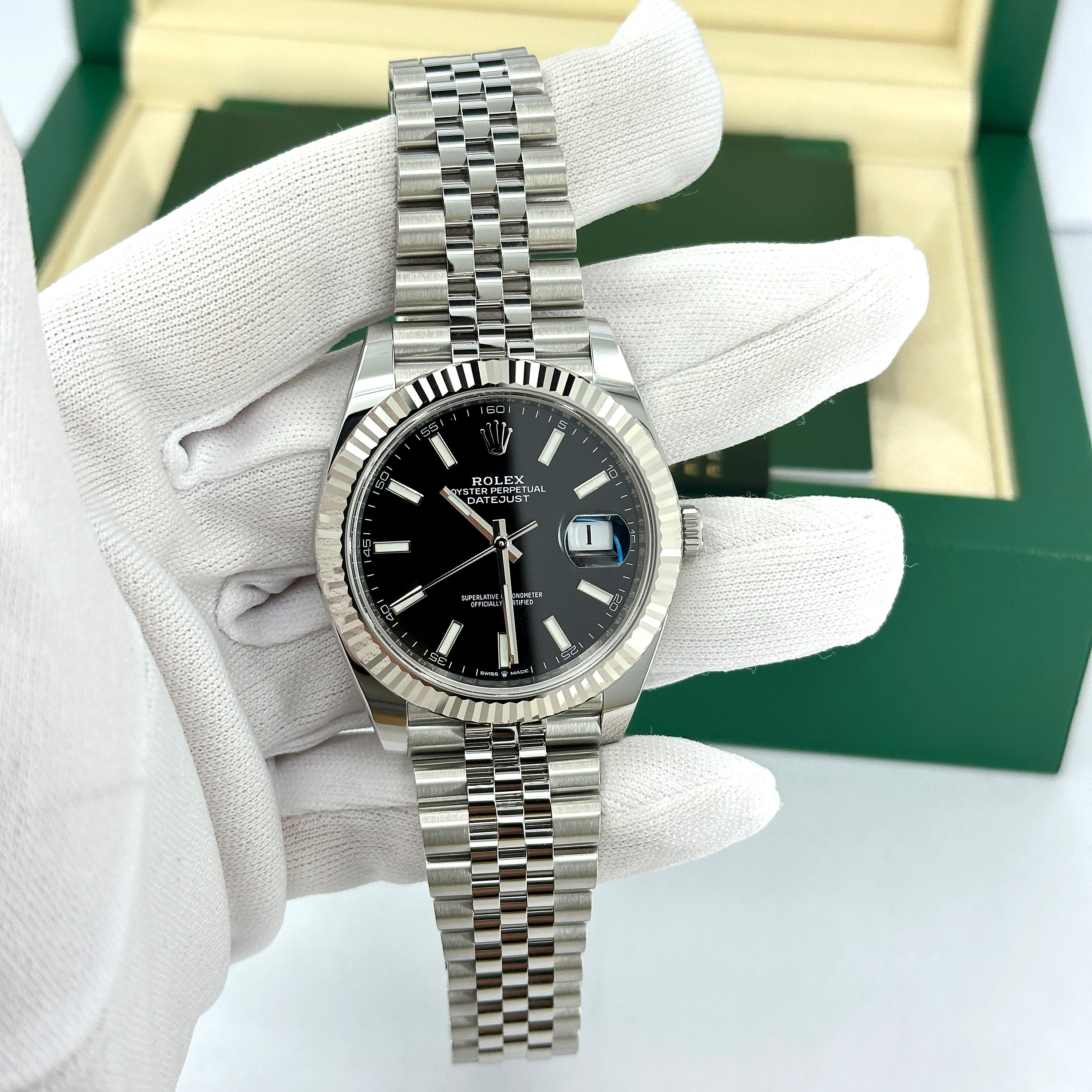 Datejust 41 Oystersteel and white gold Ref# 126334-0018