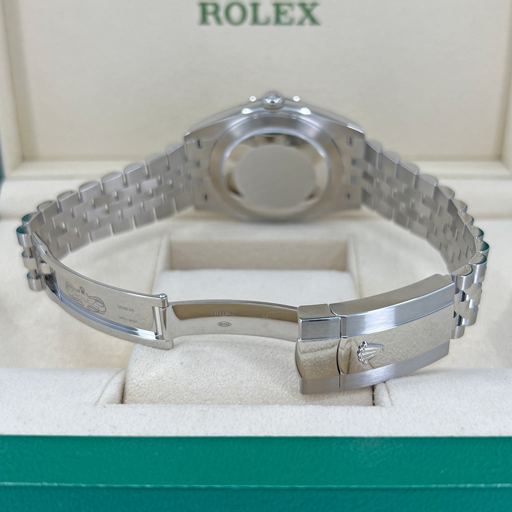 Datejust 41 Oystersteel and 18K White Gold 41 mm White Dial, Ref# 126334-0010