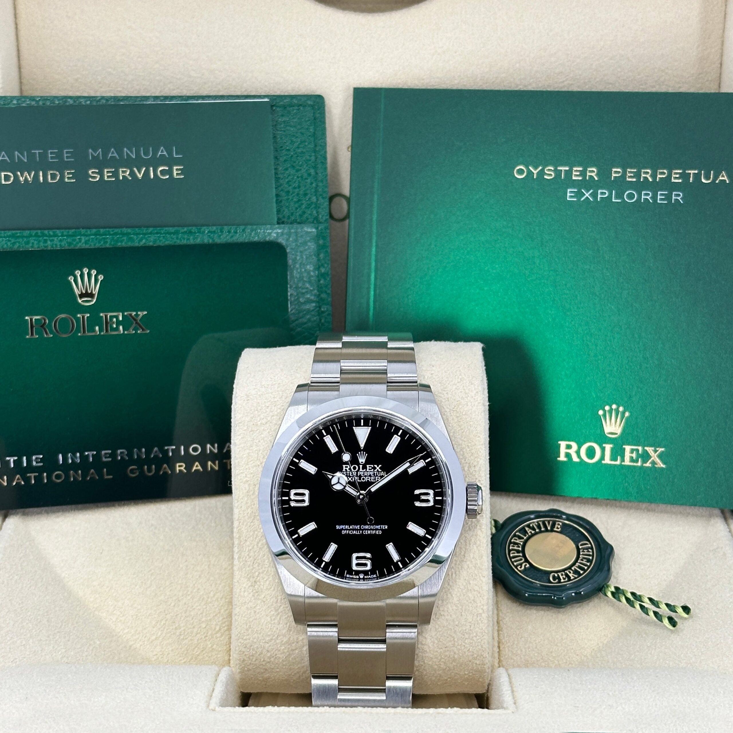 Explorer 40, Oystersteel, 40mm, Ref# 224270-0001